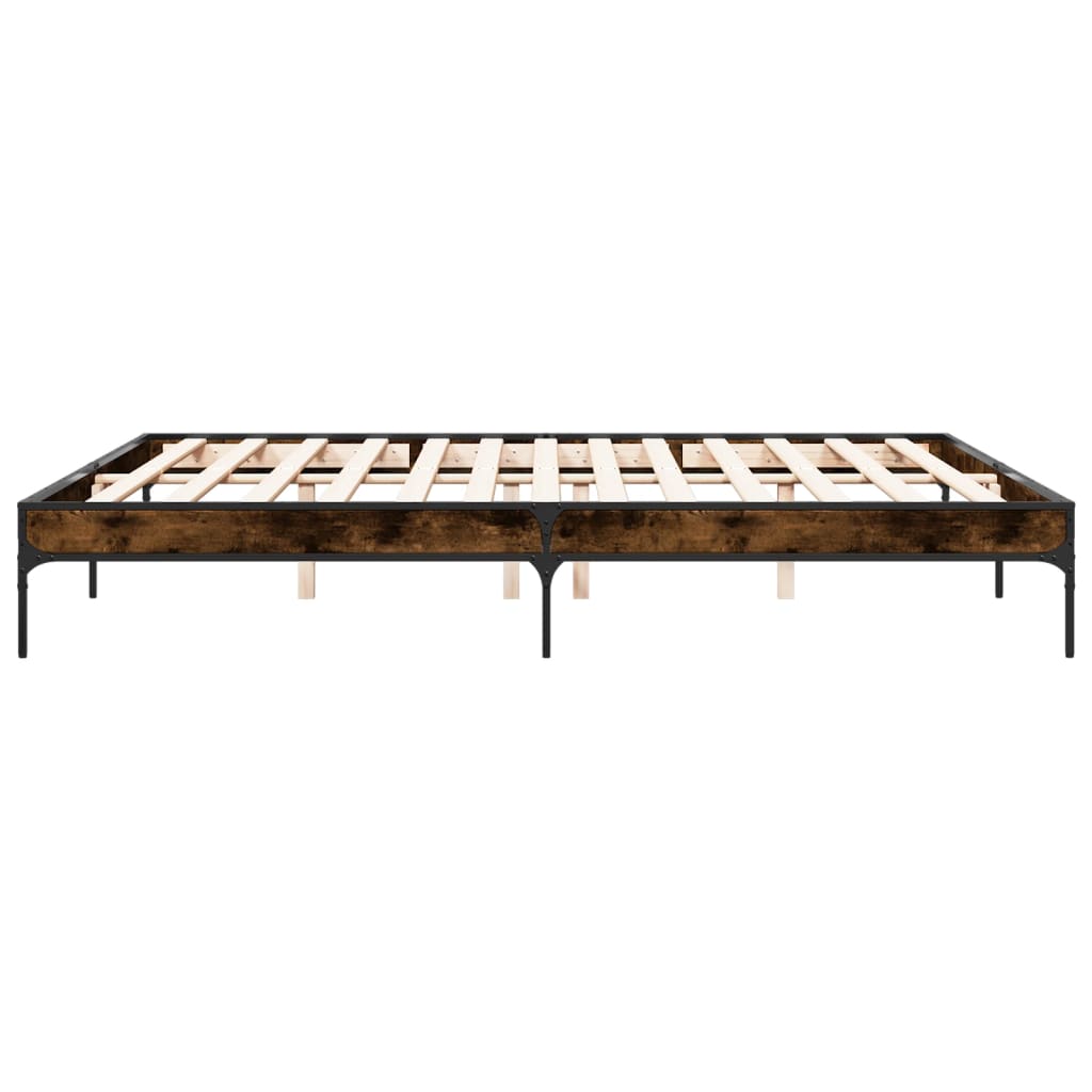 Giroletto Rovere Fumo 200x200 cm in Legno Multistrato e Metallo
