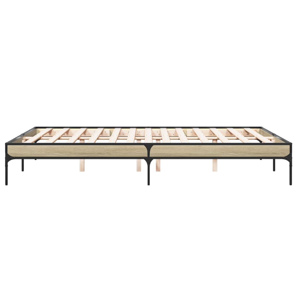 Giroletto Rovere Sonoma 160x200 cm in Legno Multistrato Metallo