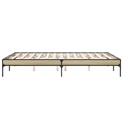 Giroletto Rovere Sonoma 160x200 cm in Legno Multistrato Metallo