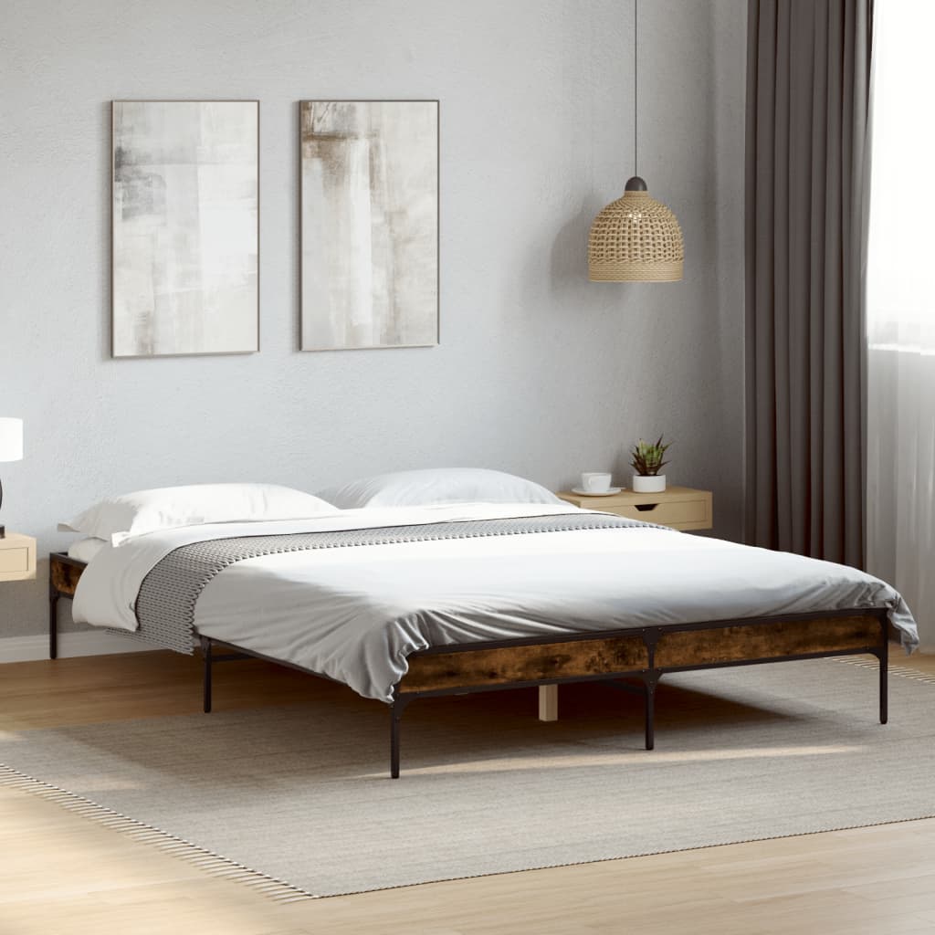 Giroletto Rovere Fumo 150x200 cm in Legno Multistrato Metallo | homemem39