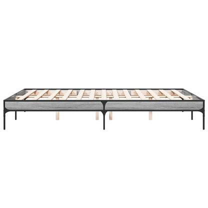 Giroletto Grigio Sonoma 150x200 cm in Legno Multistrato Metallo