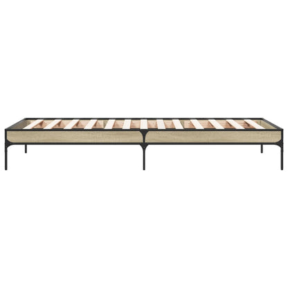 Giroletto Rovere Sonoma 100x200 cm Legno Multistrato e Metallo