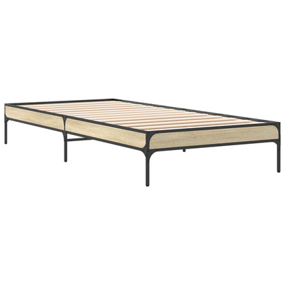 Giroletto Rovere Sonoma 100x200 cm Legno Multistrato e Metallo