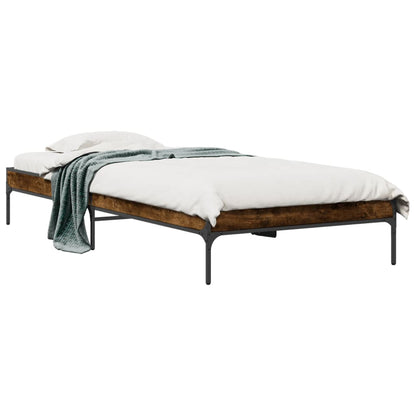 Giroletto Rovere Fumo 90x190 cm in Legno Multistrato e Metallo | homemem39