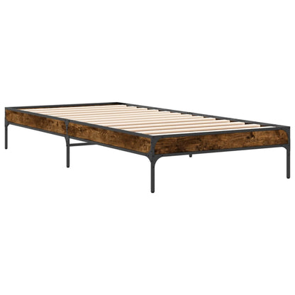 Giroletto Rovere Fumo 90x190 cm in Legno Multistrato e Metallo