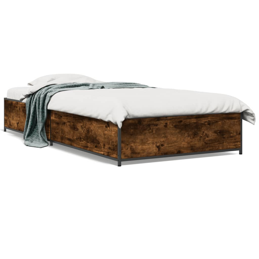 Giroletto Rovere Fumo 100x200 cm in Legno Multistrato e Metallo | homemem39