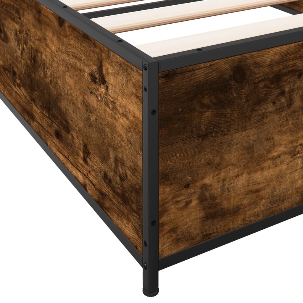 Giroletto Rovere Fumo 100x200 cm in Legno Multistrato e Metallo | homemem39