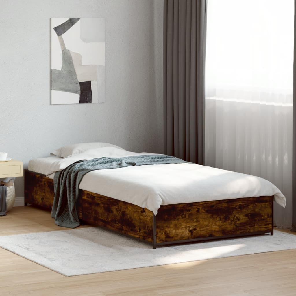 Giroletto Rovere Fumo 100x200 cm in Legno Multistrato e Metallo | homemem39