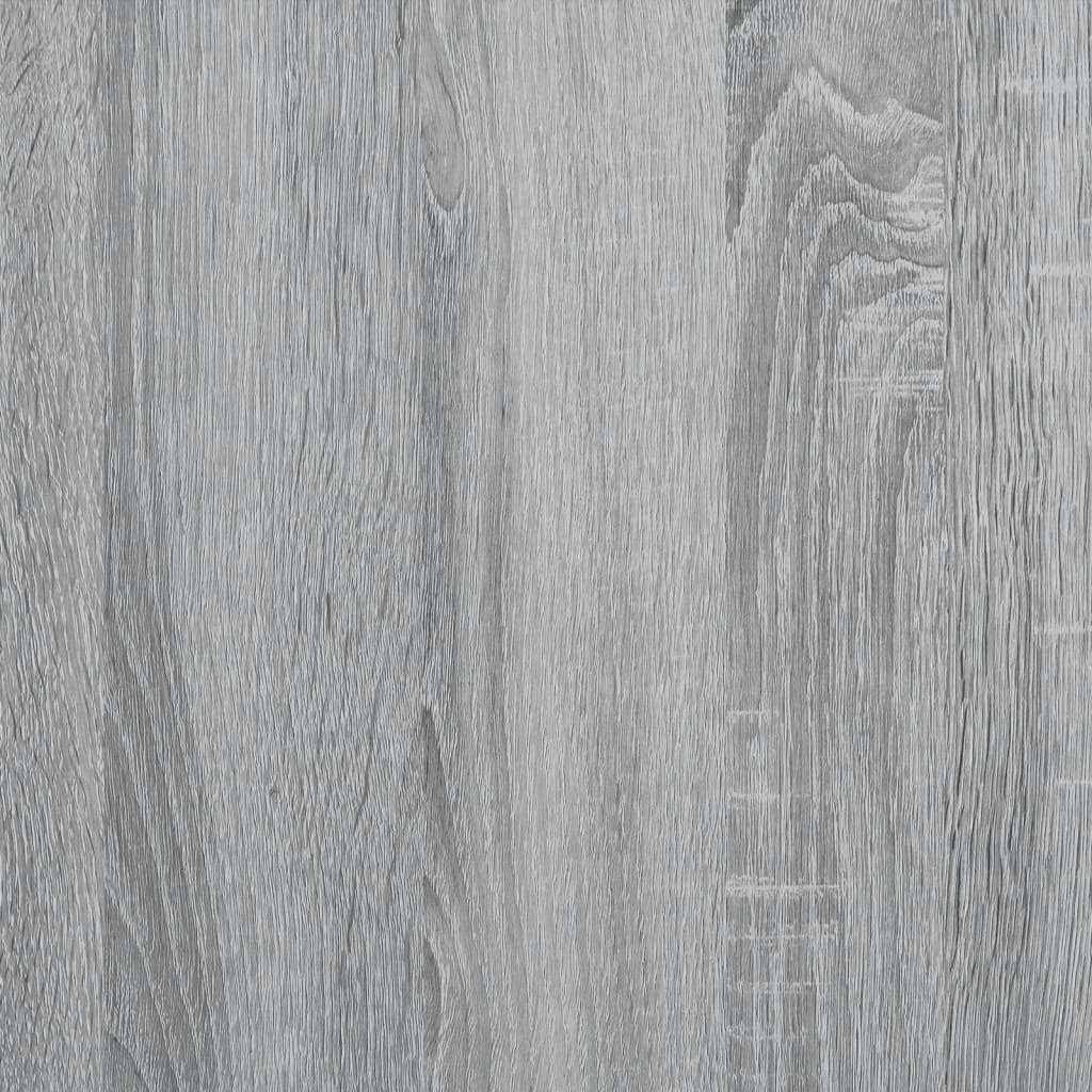 Giroletto Grigio Sonoma 100x200 cm Legno Multistrato e Metallo
