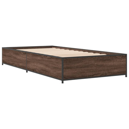 Giroletto Rovere Marrone 75x190 cm Legno Multistrato e Metallo | homemem39
