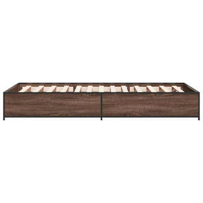 Giroletto Rovere Marrone 75x190 cm Legno Multistrato e Metallo | homemem39