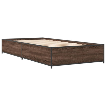 Giroletto Rovere Marrone 75x190 cm Legno Multistrato e Metallo | homemem39