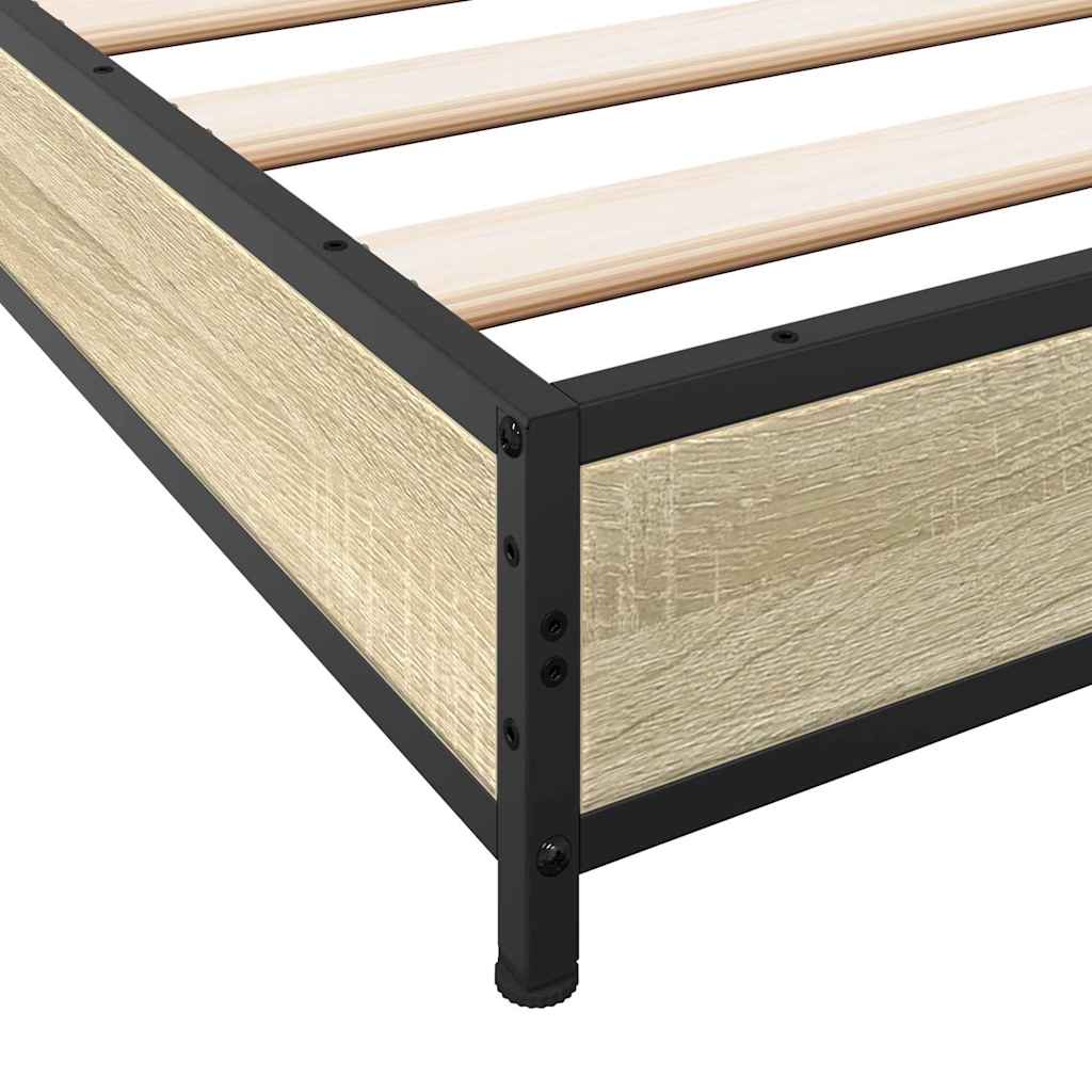 Giroletto Rovere Sonoma 120x200 cm in Legno Multistrato Metallo | homemem39