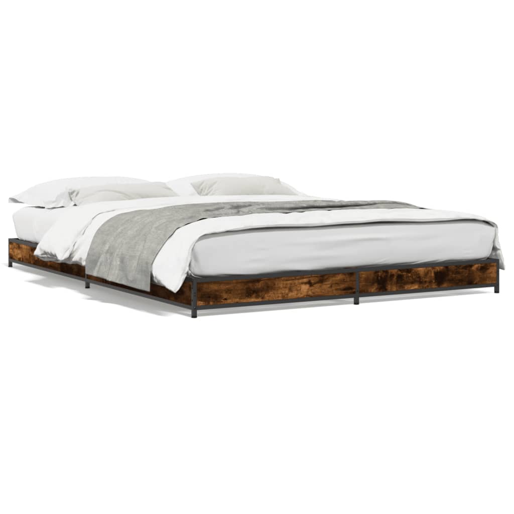 Giroletto Rovere Fumo 120x200 cm in Legno Multistrato Metallo | homemem39