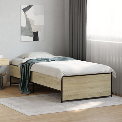 Giroletto Rovere Sonoma 100x200 cm Legno Multistrato e Metallo | homemem39
