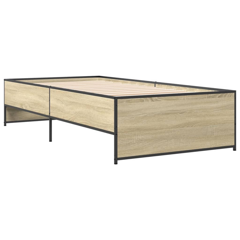 Giroletto Rovere Sonoma 100x200 cm Legno Multistrato e Metallo | homemem39
