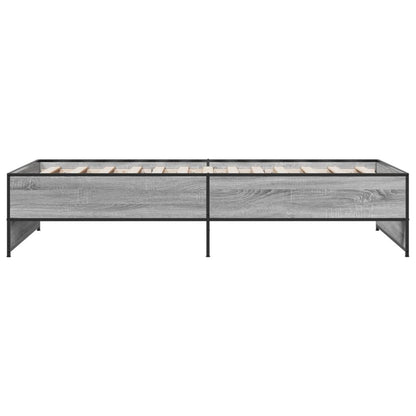 Giroletto Grigio Sonoma 100x200 cm Legno Multistrato e Metallo - homemem39