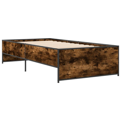 Giroletto Rovere Fumo 90x200 cm in Legno Multistrato e Metallo