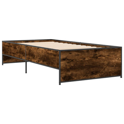 Giroletto Rovere Fumo 90x200 cm in Legno Multistrato e Metallo