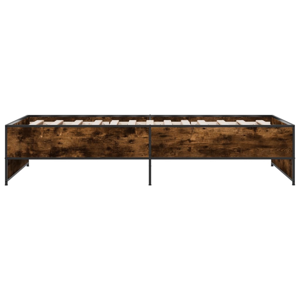Giroletto Rovere Fumo 75x190 cm in Legno Multistrato e Metallo | homemem39
