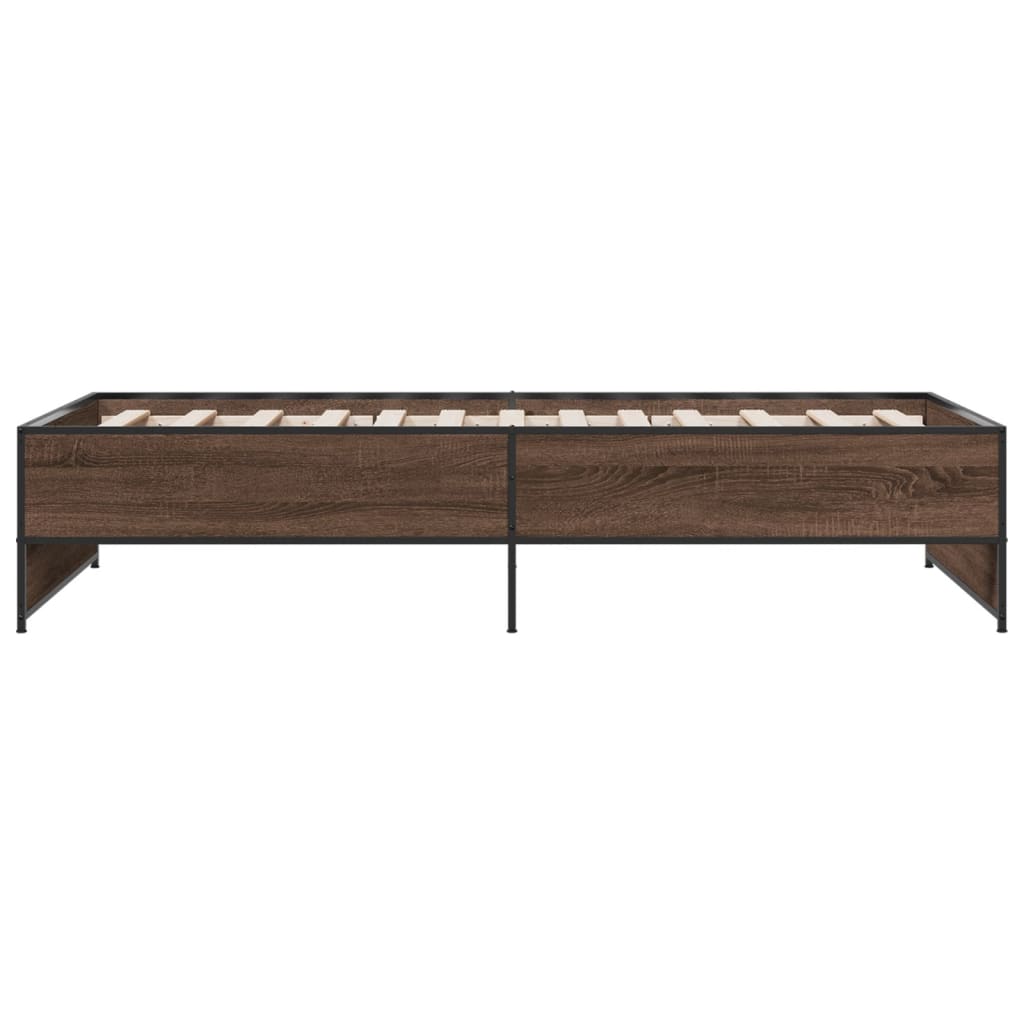 Giroletto Rovere Marrone 75x190 cm Legno Multistrato e Metallo