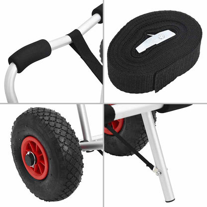 Carrello per Kayak Pieghevole 45 kg in Alluminio | homemem39