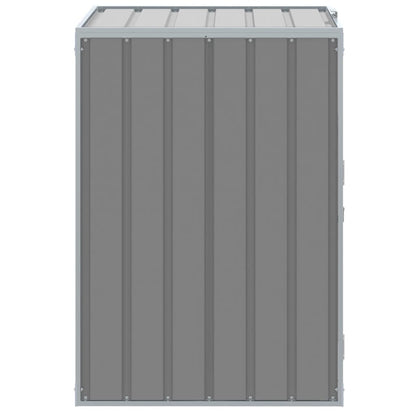 Copribidone con Ruote Bidone Singolo Grigio 72x81x115cm Acciaio | homemem39