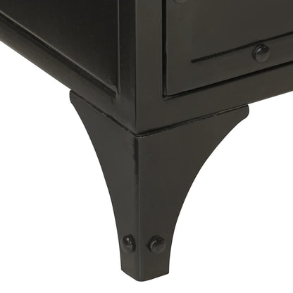 Set Mobili da Bagno 2pz in Ferro e Legno Massello di Mango | homemem39