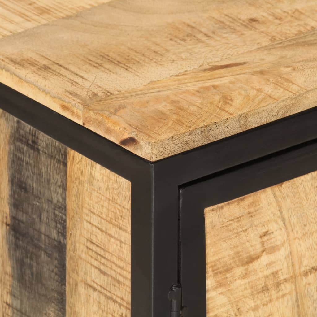 Set Mobili da Bagno 3 pz in Ferro e Legno Massello di Mango | homemem39