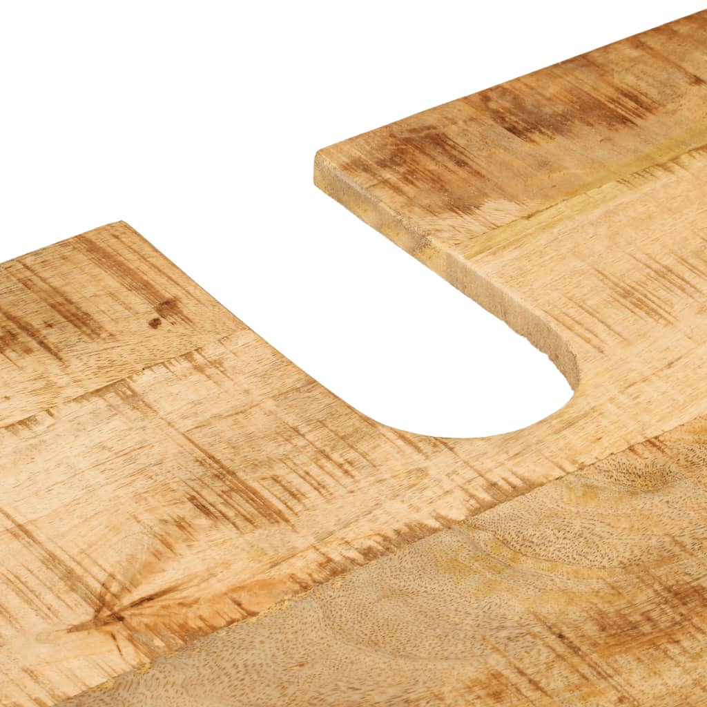 Set Mobili da Bagno 3 pz in Ferro e Legno Massello di Mango | homemem39