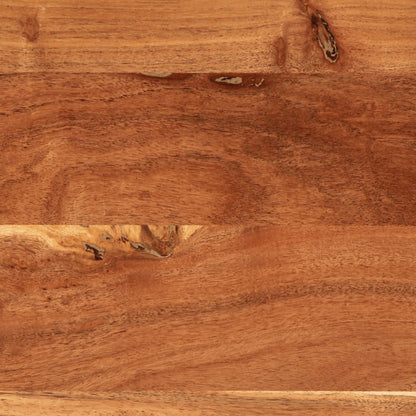 Credenze 2 pz 60x34x75 cm in Legno Massello di Acacia