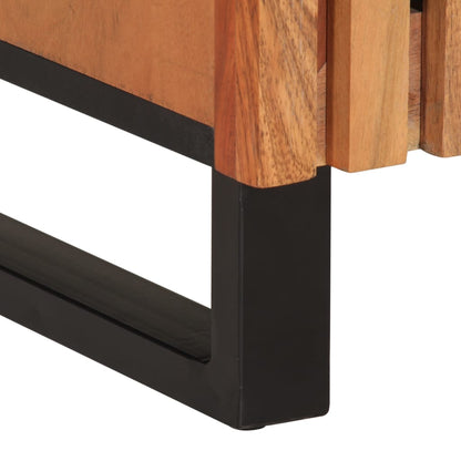 Credenze 3 pz 60x34x75 cm in Legno Massello di Acacia