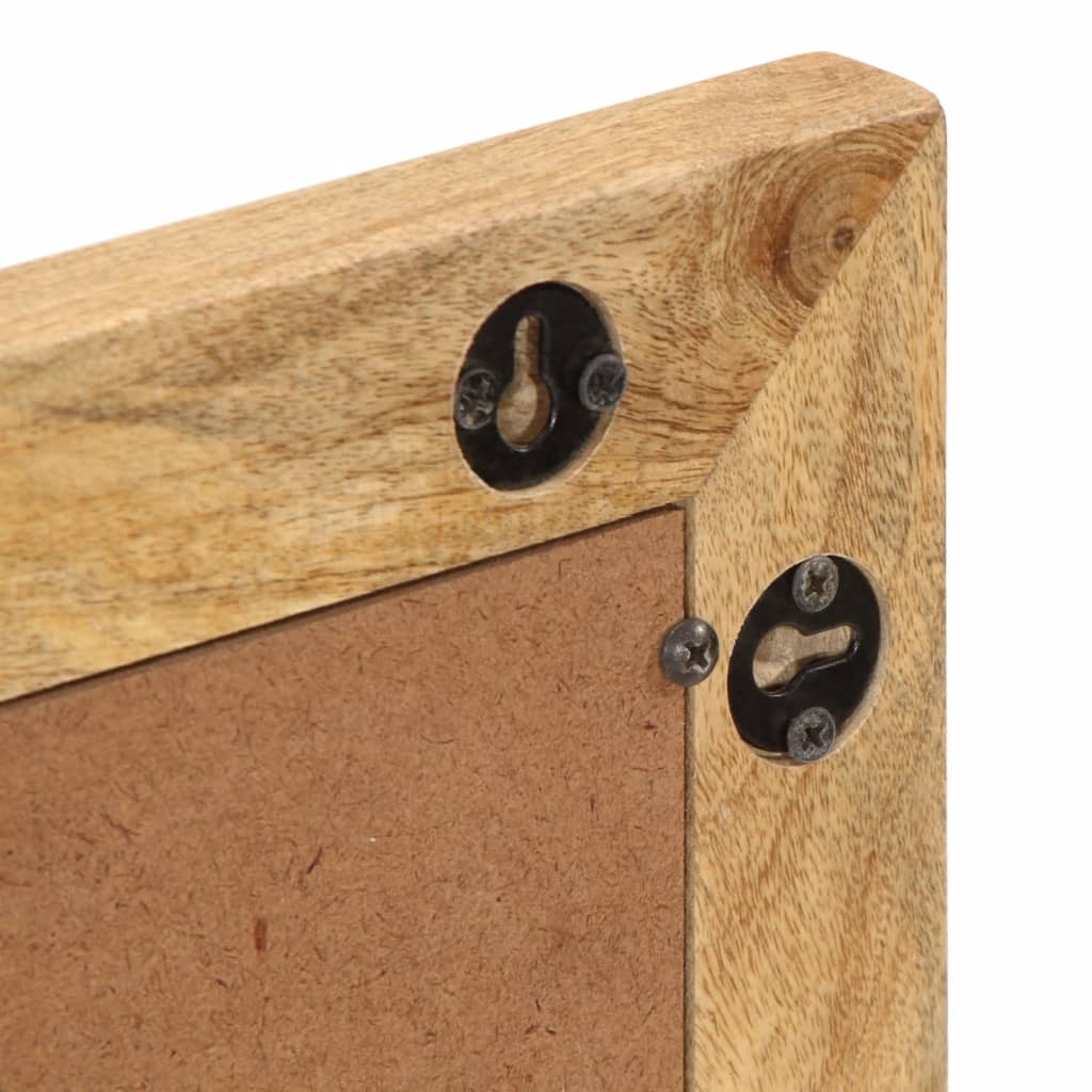 Set Mobili da Bagno 2pz in Legno Massello di Mango Grezzo