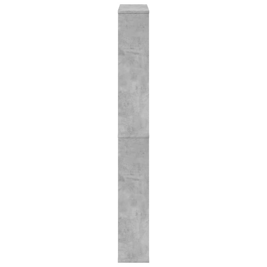Scarpiera con Specchio a 4 Livelli Grigio Cemento 63x17x134 cm | homemem39