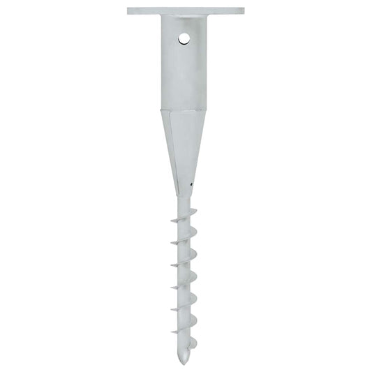 Base per Ombrellone Interrata con Asta 16x16x52 cm in Acciaio | homemem39
