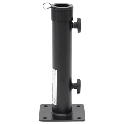 Base per Ombrellone per Palo da Ø38/48 mm Nero Opaco in Acciaio