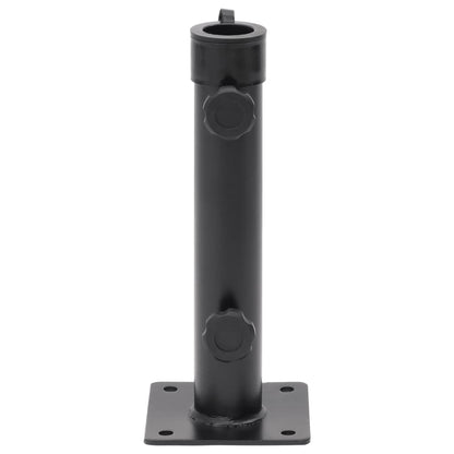 Base per Ombrellone per Palo da Ø38/48 mm Nero Opaco in Acciaio