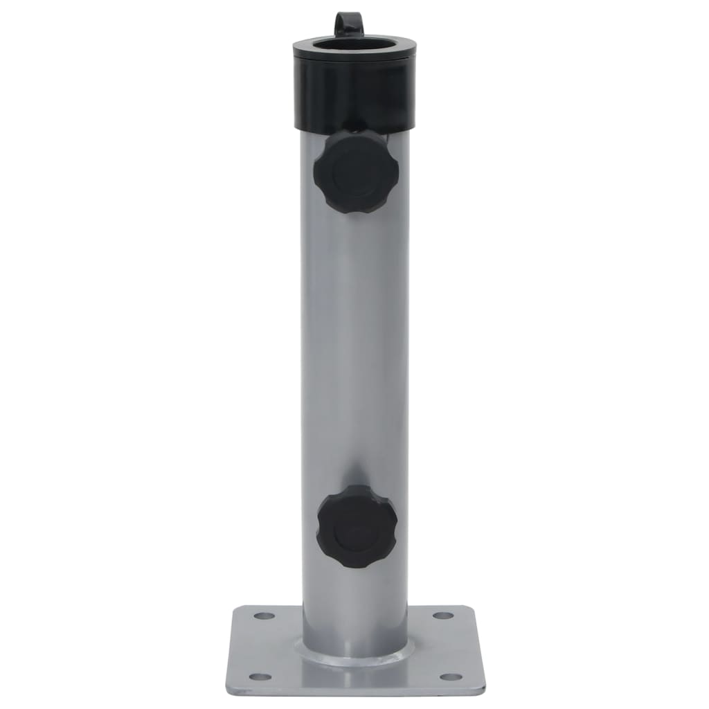 Base per Ombrellone per Palo da Ø38/48 mm Argento in Acciaio - homemem39