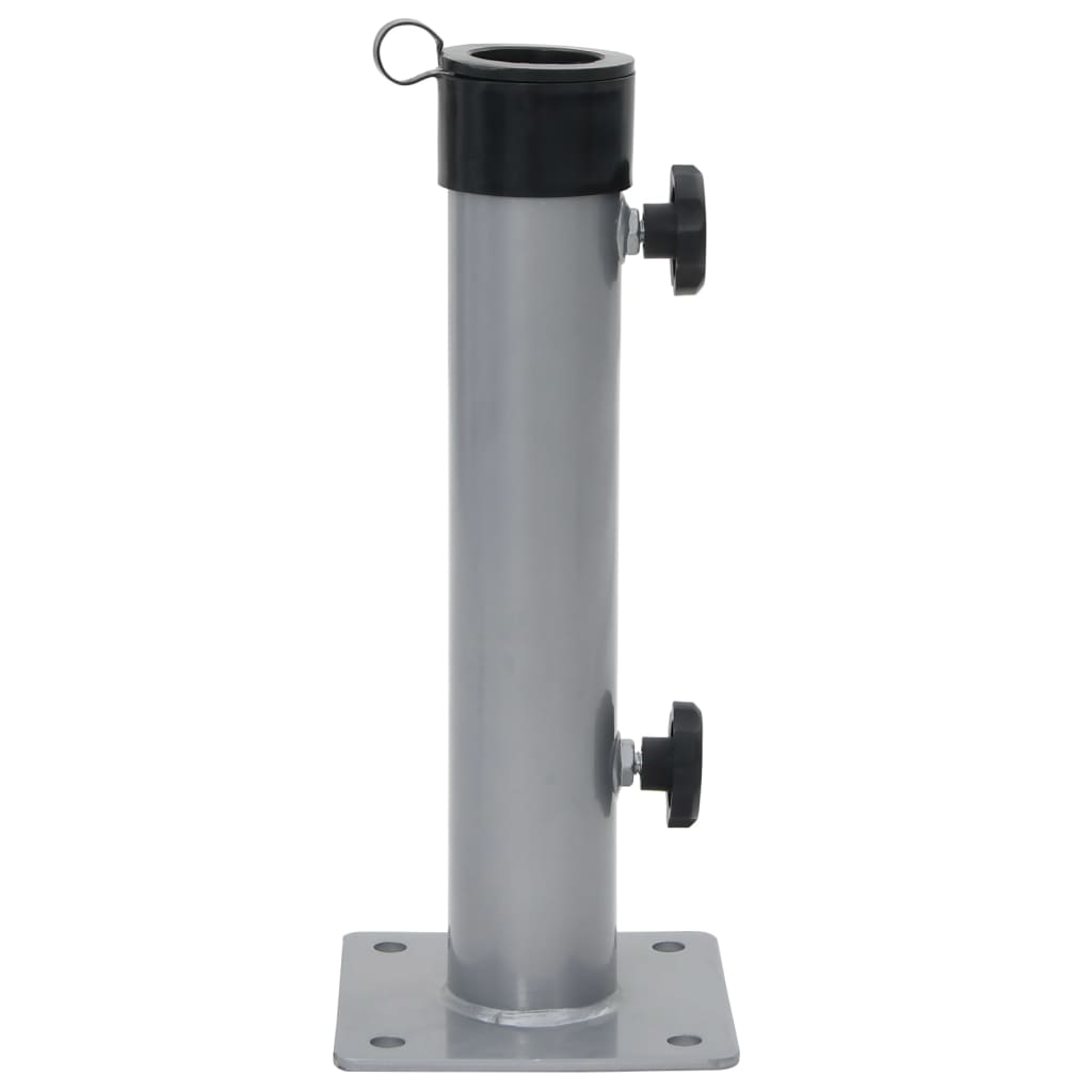 Base per Ombrellone per Palo da Ø38/48 mm Argento in Acciaio - homemem39