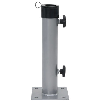 Base per Ombrellone per Palo da Ø38/48 mm Argento in Acciaio - homemem39
