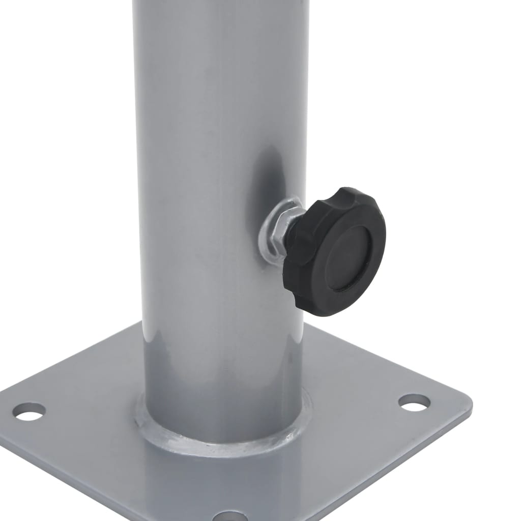 Base per Ombrellone per Palo da Ø38/48 mm Argento in Acciaio - homemem39