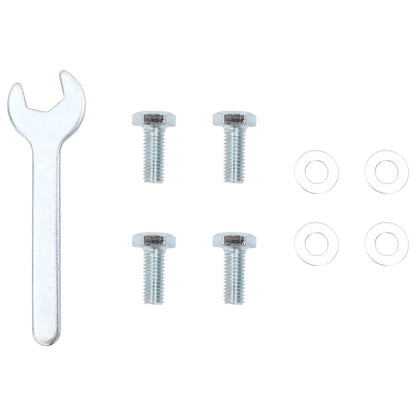 Base per Ombrellone per Palo da Ø38/48 mm Argento in Acciaio - homemem39