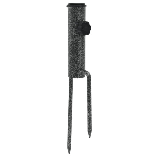 Supporti Ombrellone con Picchetti 2pz Acciaio Zincato