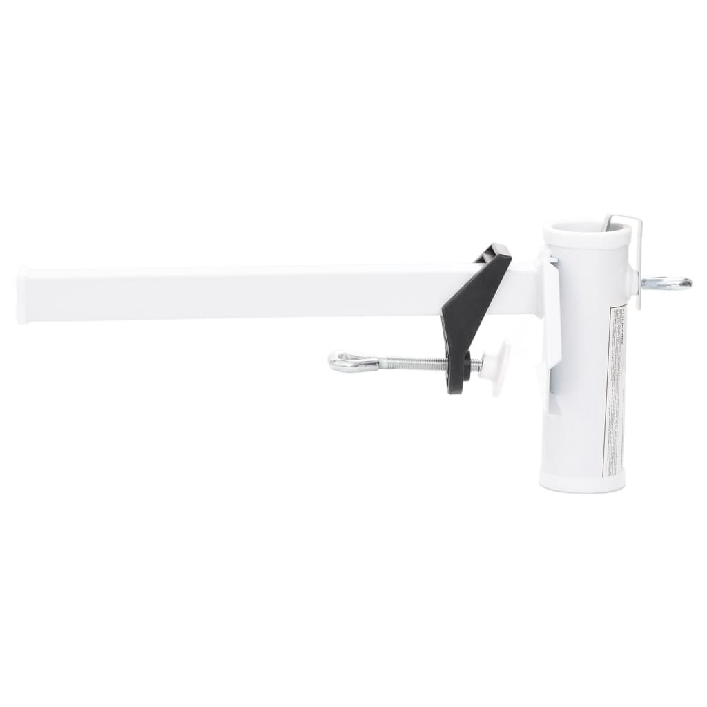 Morsetto per Ombrellone da Balcone Bianco 38 mm in Acciaio | homemem39