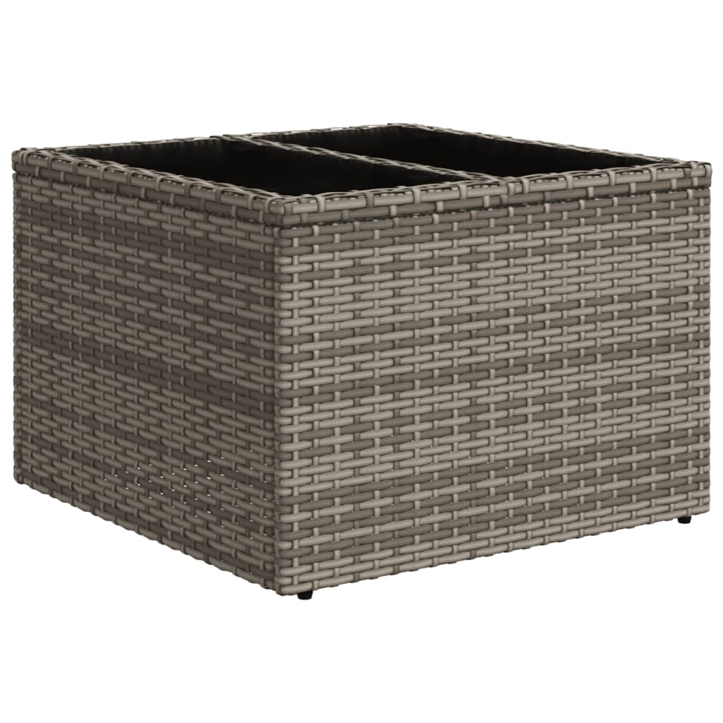 Set Divani da Giardino 11 pz con Cuscini in Polyrattan Grigio | homemem39