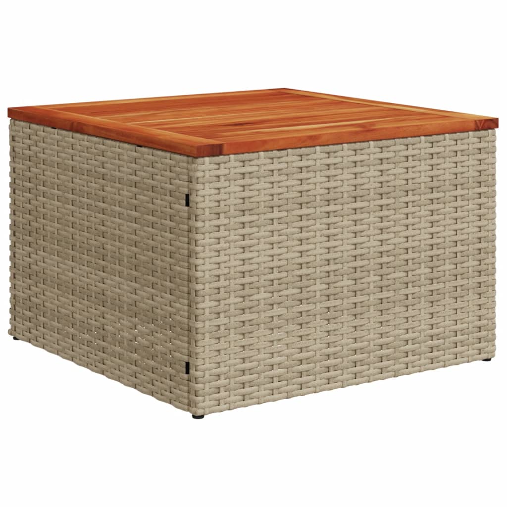 Set Divano da Giardino 9 pz con Cuscini Beige in Polyrattan | homemem39