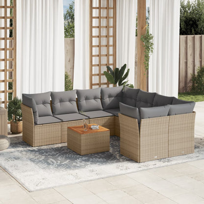 Patio Sofa Set 8-Posti Mix beige e grigio | homemem39