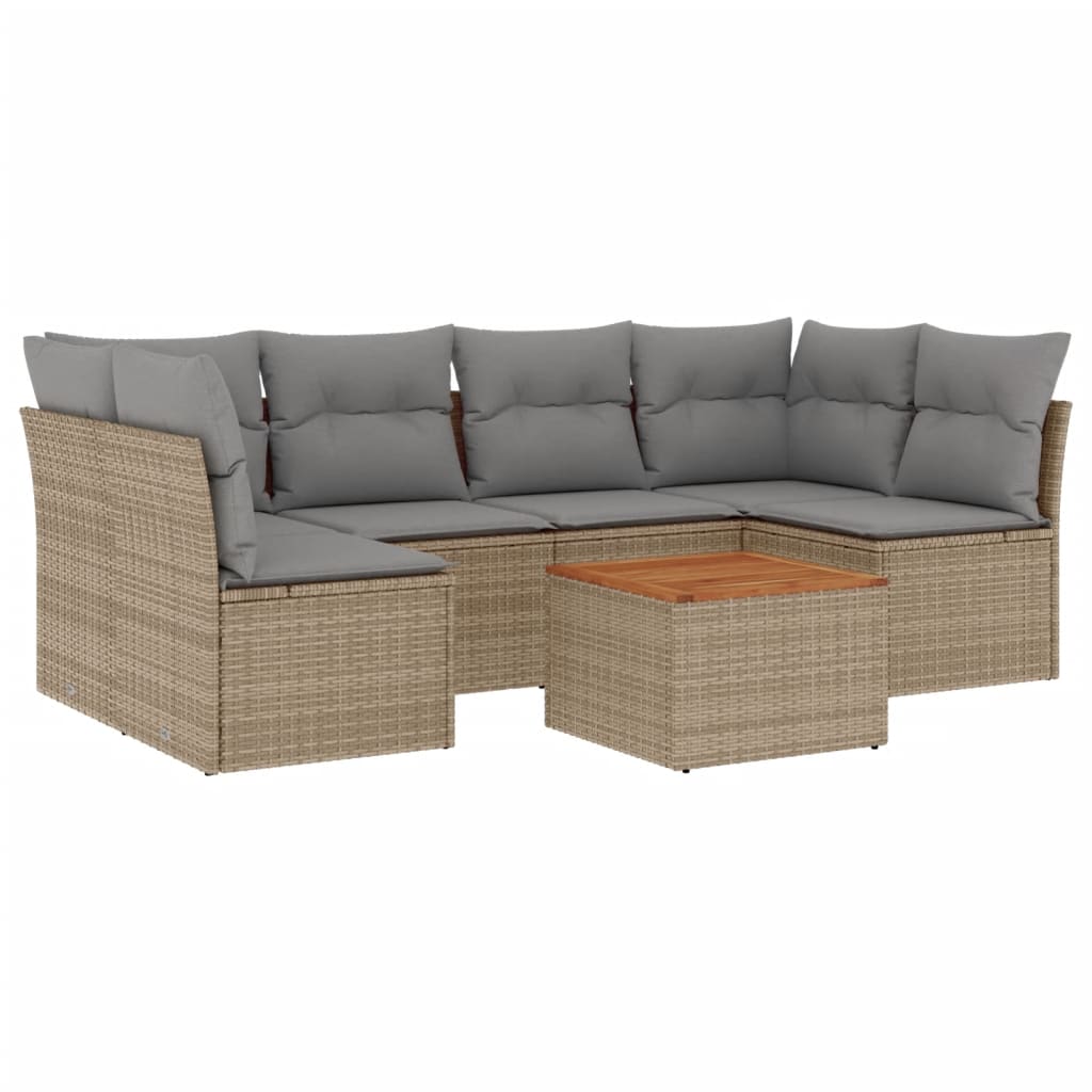 Patio Sofa Set 6-Posti Mix beige e grigio | homemem39