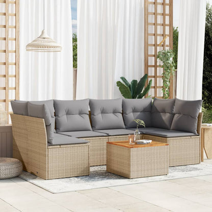Patio Sofa Set 6-Posti Mix beige e grigio | homemem39