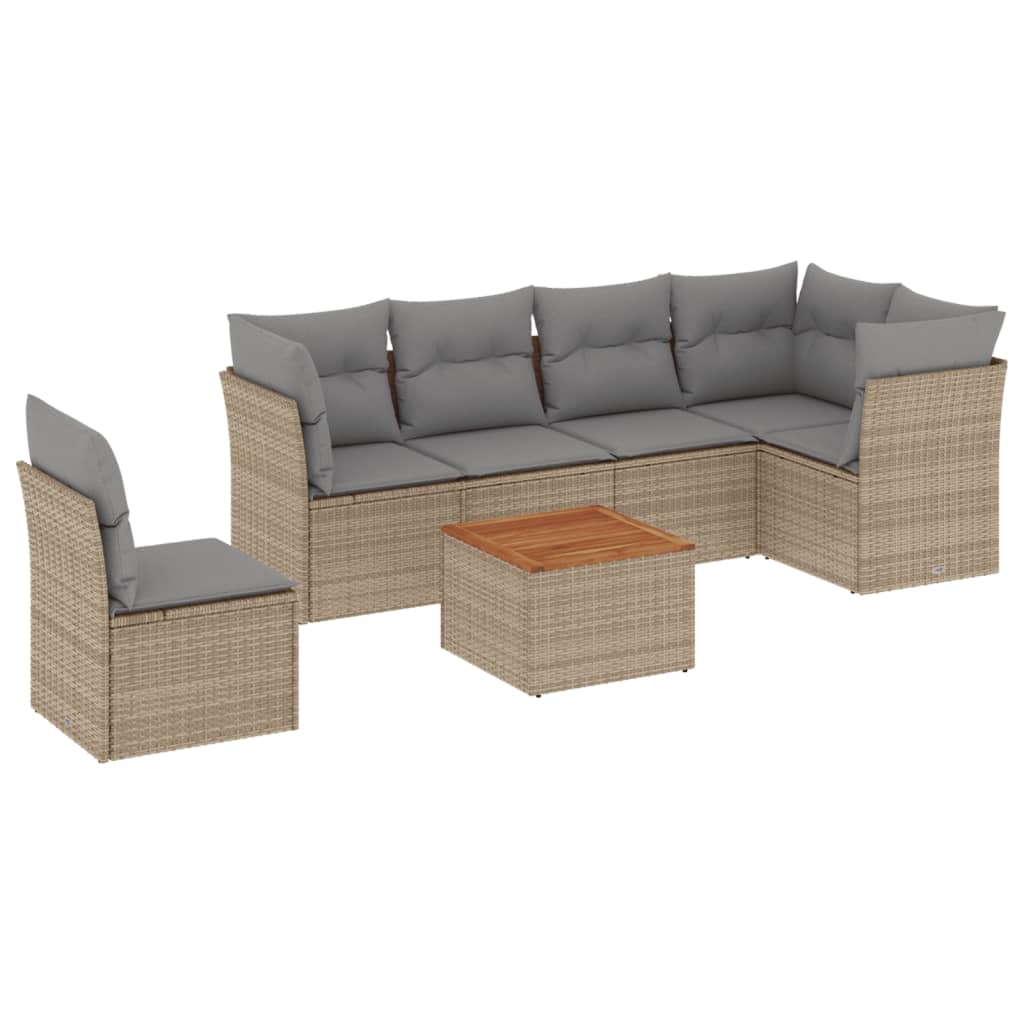 Patio Sofa Set 6-Posti Mix beige e grigio | homemem39
